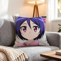 Anime Castle Town Dandelion Cushion Cover 1Pcs Decorative Covers Soft Cushion Case For Sofa Couch Decor 40X40 45X45 Pillowcases Peach skin 18*18(CM)-1Pcs