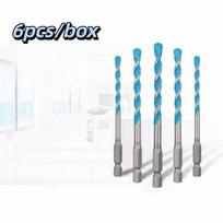 6pcs/box Wear-Resistant Finish Multi-Purpose Drill Bit Set  DIY Home Improvement 4/5/6/8/10/12mm