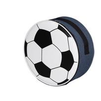 Oxford Cloth Soccer Lunch Bag Round Cooler Picnic Bag Fun Thermal Beer Bag  Men tamsiai mėlyna spalva