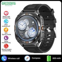 2026 Outdoor New 800mAh Battery Smart Watch Men IP68 Waterproof GPS Positioning Compass Altitude Air BP Bluetooth Call 100+ Sports Watch juoda