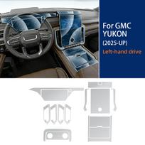 For GMC YUKON 2025-UP Interior Film TPU Anti-scratch Protection Central Navigation Screen Gear Shift Panel Dashboard Sticker left hand drive
