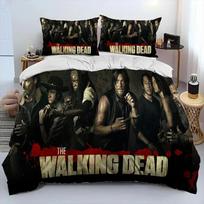 3Pcs Horror Tv The Walking Dead Lincoln Bedding SetDuvet Cover Bed Set Quilt Cover PillowcaseKing Queen Size Bedding Set EU Single(135*200cm)3pcs
