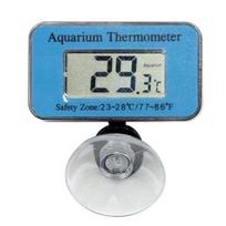 Digital LCD LED Display Aquarium Fish Tank Waterproof Submersible Thermometer mėlyna