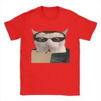 Postal Dude  (Cat) T-Shirt Summer  100% Cotton T Shirts For Adult Trendy Cool Casual Tee Shirt Short Sleeve Streetwear Tees S