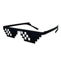 Thug Life Sunglasses Pixel Mosaic Glasses Party Glasses MLG Shades [Lorigun] (12 pixels) juoda