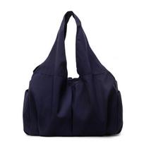 Nylon Fabric Large Capacity Gym Bag Outdoor Travel Daily Commute Tote Bag Lightweight Multi-Purpose Handbag for Sports Daily Use mėlyna
