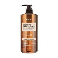 KUNDAL Honey & Macadamia Shampoo 1058ml | Korean Shampoo for Soft Hair, Scalp Care & Baby Powder Scent 1.058L