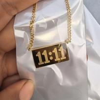 Fashion Square Pendant Necklace Women's Niche Light Luxurious Temperament 60CM