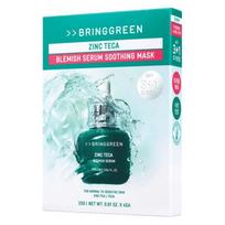 BRING GREEN Cinko Teca Raminanti kaukė-lakštas nuo problemų 1 vnt. 1pcs white