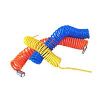 CCLIFE 5m Spiral Compressed Air Hose with Quick Connect Male for Compressor 145psi