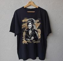 Amy Winehouse Graphic Black Tee For Men Cotton Shirt BT042 XXXL