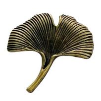 Men Suit Lapel Pin Feather Apricot Leaf Design Brooch Pin Zinc Alloy Brooch for Suit Shirt Collar Coat Cardigan Scarf Size#34