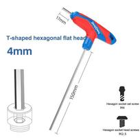 T-Handle Hex Key Allen Wrench Falt Ball/Flat Head Metric 2/2.5/3/4/5/6/8/10Mm Home Auto Bike Repair Hand Tool Screwdriver A4