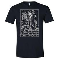 The Hermit Tarot Card Shirt Grim Reaper Halloween Gothic Horror Tee Goth T Shirt 3XL