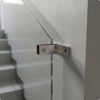Frameless Glass Clamp 304 Stainless Steel Stair AntiWobble Construction Hardware for Polished Wall-mount