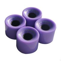 4 Pieces 60 X 45 Mm Skateboard Wheel HeatShrink Packed 78A Printed Marking Purple