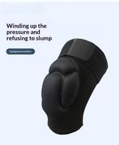 Sponge Kneepads, Anti-collision Knees, Knee Joint Covers, Volleyball, Football Protective Gear, , Elastic and Non-slip (Black,S) juoda