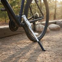 Cycle Kickstand Stable Support Aluminum Bike AntiSlip Foot Stand for Outdoor, Garage balta