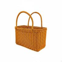 Imitation Rattan Picnic Basket Reinforced Frame Design Carrying Versatile Household S