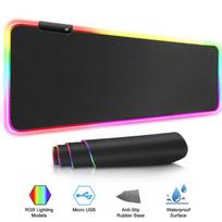 Large RGB LED Gaming Mousepad Durable Anti-Slip Waterproof Rubber Base Heated Style 3mm Thickness in Stock