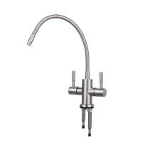 Flexible 304 Stainless Steel Reverse Osmosis Manual Double Handle Faucet Household Eco-friendly Durable for Water Purifier sidabras