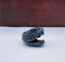 Pendant Paracord DIY Jewelry, Black Edition, Paracord Snake Pendant Keychain for One Size juoda