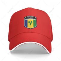 Multifunction Saint Vincent And The Grenadines Flag Shield Sandwich Baseball Cap Unisex Sports Casual Caps Golf Hat Fishing One Size