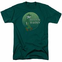 Beetle Bailey Green Beetle T Shirt Mens Licensed Army Comic Tee Hunter Green XXXL