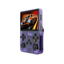 (Purple) Psp R36s Retro Handheld Game Console 64g Suitable For Childrens Gifts Daily violetinė