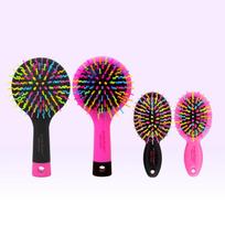 Eyecandy Rainbow Volume Hair Medium Brush Set  Medium+mini medium/black/mini/pink