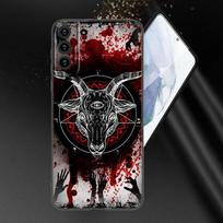 Satanistinis baisus kaukolės telefono dėklas Samsung Galaxy S20 S21 FE S22 Ultra S10 Lite S10E S9 S8 Plus S7 Edge minkštas TPU juodas dangtelis Samsung S22 Ultra