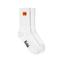 KODAK Apparel ColorPlus Mini Logo Crew Socks WHITE SM
