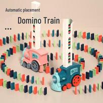 JINGRUIXIANG Automatic Domino Laying Train with 100 Blocks