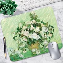Mouse Pad, Small Lockstitch, Rubber Text, Oil Painting, Thickened Laptop For Use. One Size žalia