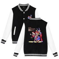 Unisex Fashion The Amazing Digital Circus Anime Printed Baseball Sweatshirt Women Men Outdoor Sport Jackets XS juoda