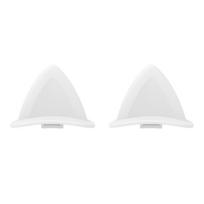 1pair Silicone Cats Ear Headphone Covers Compatible for Most Over Ear Headsets Lightweight Decors Universal Fit balta