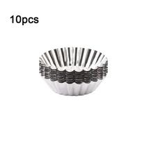 Reusable Baking Molds for Egg Tarts Cookies Puddings Non-Stick Easy To Clean Professional Pastry Tools Baking Accessories white