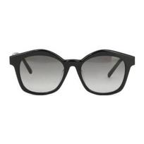 Loewe 3D Letter Decoration Acetate Irregular Shape Sunglasses Women sunglasses Black LW40079U5501B F,Black