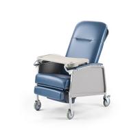 Geri Chair Recliner 3-Position Reclining Geri Chair with Tray & 4 Wheels