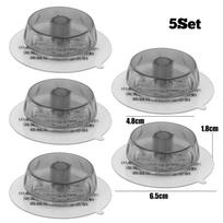 5PCS Transparent Suction Cup Adhesive Hooks Multifunctional Suction Cup Base Replacement Glass Tile Sucker Hanger Portable