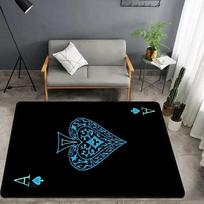 1pc Retro Playing Card Designs DoorMat, Non-slip Carpet, Suitable for Living Room, Bedroom, Bathroom, Holiday Home Decoration 40x60cm