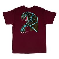 Santa Cruz Skateboards Shirt Natas Sketch Panther Maroon M