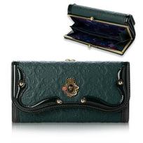 ANNA SUI Serpent Clasp Wallet with Bill Compartments and Card Large 316110 Green (Anna Sui) Wallet, Women's Slots, Capacity, žalia