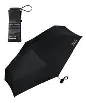 IZA Rib Wpc. Men's Parasol, Palm-Sized, Compact, Heat-Blocking, 100% Light-Blocking, Black, Length 53cm, ZA020-001-102 juoda