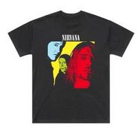 NIRVANA UNISEX BAND T SHIRT BLACK T SHIRT S