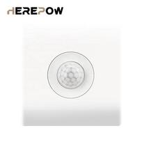 Human Body Motion Touch Senser Light Switch Infrared Wall Foot Light Switch Adjustable Time Delay and Induction Distance 86*86MM&US Standard balta