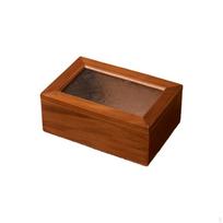 Wooden Vintage Display Cabinet, Glass Doors, Desktop Organizer, With Drawers Dark Brown 18x12x7cm Light Brown 18x12x7cm