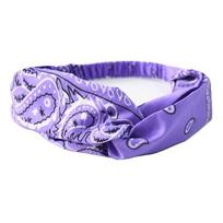 Boho Boho Knot Turbans Headwrap Cashew Print Bandanas Elastic Headband  Hiking purple-style 11