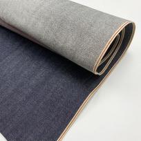 100% Medvilnės Japoniško Krašto Džinsinis Audinys Atsparus Susitraukimui Baltas Indigo Mėlynas Juodas 14.5oz Žalia Medvilnė Tampri tamsiai mėlyna spalva