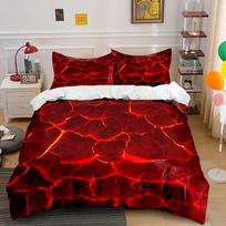 Fiery Lava Bedding Set Bedding Duvet Cover Set Duvet Cover Pillowcases (1 * Duvet Cover 2 * Pillowcases, without duvet insert) 135x200cm